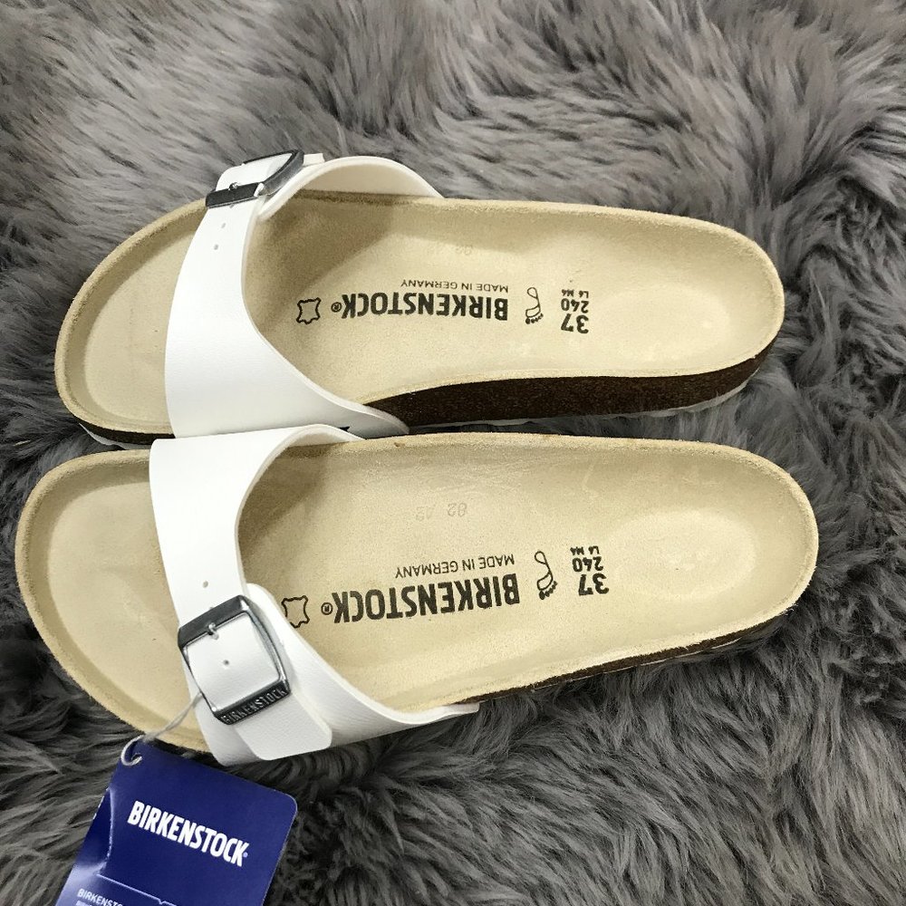 Birkenstock Women's White Madrid BS Sandals / Various Sizes - Picture 2 of 8